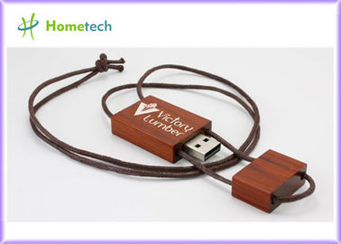 Het embleem paste Houten USB-Flitsaandrijving aan