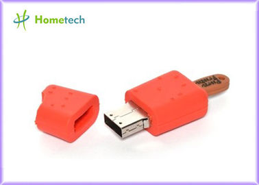 Rode de Flitsaandrijving van USB van het Roomijsbeeldverhaal/Naar maat gemaakte Flitsaandrijving