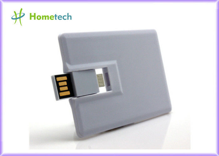 Witte Plastic Creditcard OTG/Mobiele de Flitsaandrijving van Telefoonusb 16GB 32GB voor Slimme Telefoon