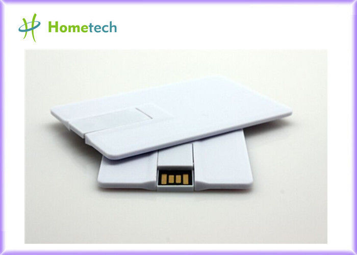 Witte Plastic Creditcard OTG/Mobiele de Flitsaandrijving van Telefoonusb 16GB 32GB voor Slimme Telefoon