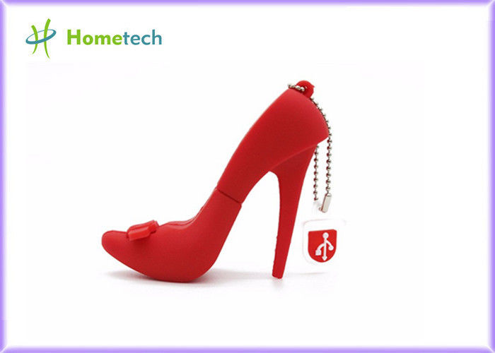 2.0 de hoge gehielde schoenen personaliseerden kleine USB-Flashgeheugenschijf, passen de Manier 2D 3D schoenen de SLEUTEL van het Beeldverhaalusb van pvc 16GB aan