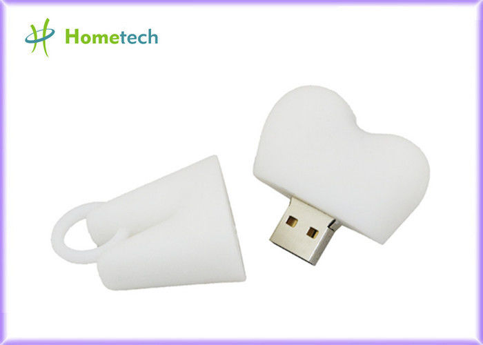 Pvc-Tandenvorm Aangepast USB-flashstation met 1GB~128GB-Capaciteit, Witte Kleur