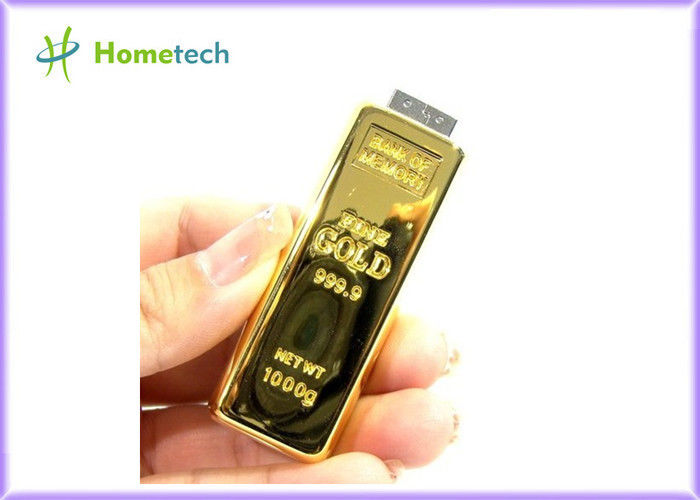 Creatieve van de de Flitsaandrijving van USB van de ontwerp Gouden Bar het Geheugenschijf 2GB/4GB/8GB/16GB/32GB