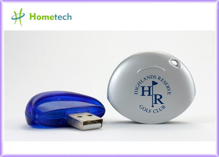 De Flitsaandrijving van USB van de bedrijfgift, Plastic USB-Geheugen met Embleem, de Goedkope 512MB-Blauwe Kleur van de Penaandrijving