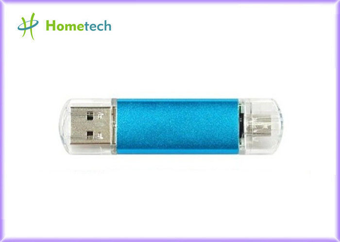 2GB van de de Flitsaandrijving van USB van de hoge snelheidsotg Mobiel Telefoon de Schijfblauw van U, 10MB/s