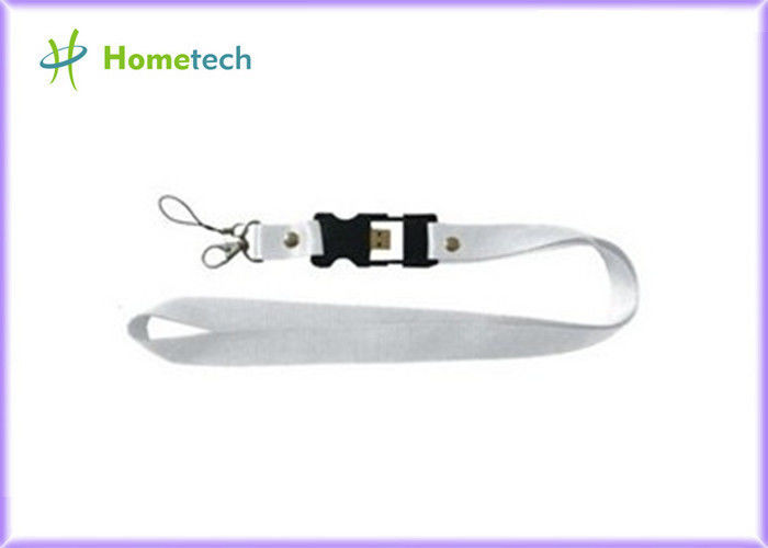 De witte Plastic Flits van Sleutelkoordusb drijft/USB-Duimaandrijving 2GB 4GB 8GB