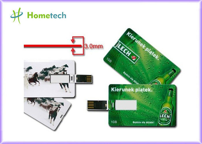 De groene 1GB Plastic Opslaggelegenheid van Creditcardusb Voor Kerstmisgift