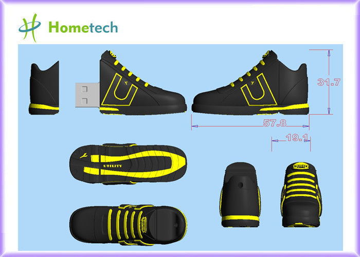 van usbproducten van 2020 de nieuwe van de sportschoenen van de douane4gb tennisschoenen aandrijving van de de vorm usb flits met OEM het in reliëf maken embleem usb