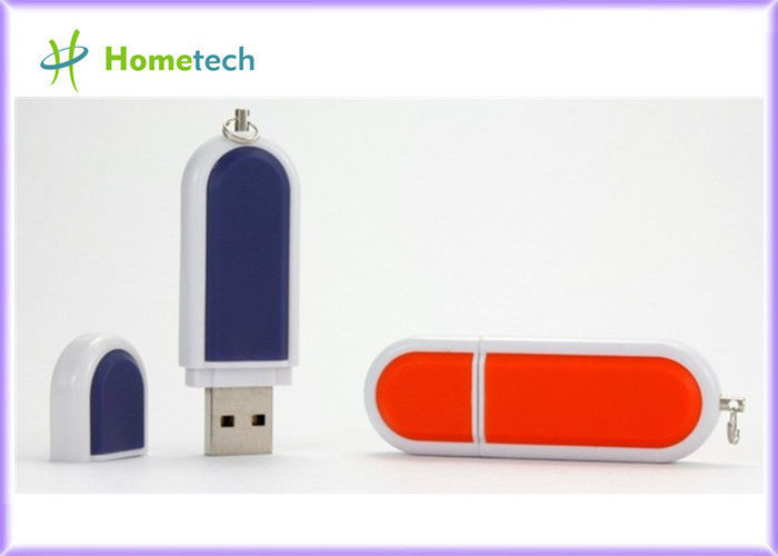 BLAUWE/ORANJE Plastic USB-Flitsaandrijving 2.0 USB-Geheugen met Ranga spaander