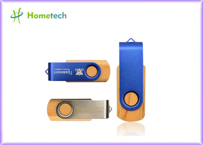 Vouwend Draai Houten USB Pen Drive 2,0 3,0 1 Wartel van GB 4 GB 8GB 16GB 32GB