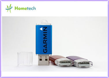 2020 paste het blauwe USB-Geheugen van de Gift Plastic USB van Rechthoekusb met embleemdruk voor aan promotiegift