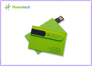 Groene Creditcard USB 2.0 Opslaggelegenheid, de Aandrijving van de Douaneduim