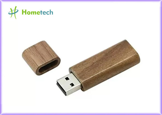 PC-Rechthoek64gb 128GB Houten USB-flashstation
