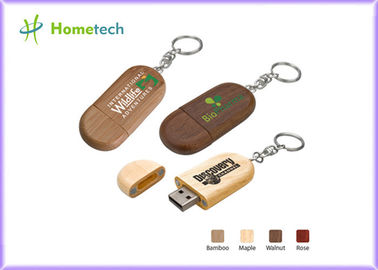 De Flitsaandrijving van douane Milieuvriendelijke Houten USB met Embleemdruk