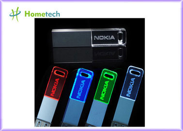 kopen 3D aangepaste aandrijving van de het glas8gb usb flits van het embleemkristal 2,0 tot 3,0 met geleid licht online vervaardiging