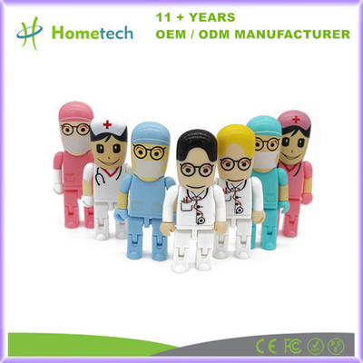 kopen Doctor Shape Plastic USB Flash Drive Geheugenstick 8 GB 16 GB 32 GB 3D USB 3.0 Flash Drive online vervaardiging