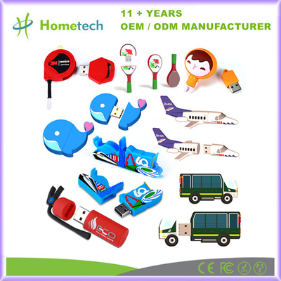 kopen Gepersonaliseerde 8GB 32GB 64GB Pen Drive Memory Stick Custom 3D Logo PVC Cartoon Shape online vervaardiging