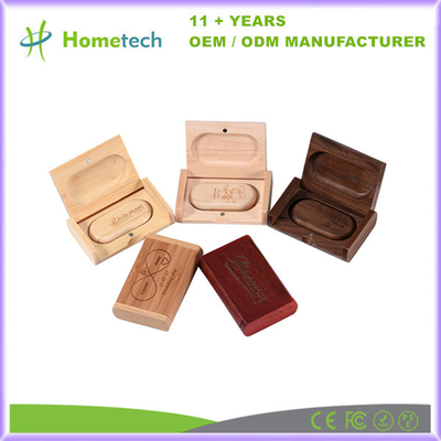 kopen Stok Pendrive van het douane de Houten USB-flashstation 4GB 16GB 8GB 32GB 64GB 1TB USB online vervaardiging