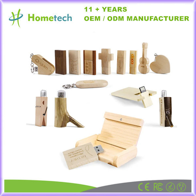 kopen Persoonlijke cadeautjes Houten USB Flash Drives 8GB 16GB 32GB 1GB 2GB 4GB USB Stick Memory Disk Pendrive online vervaardiging
