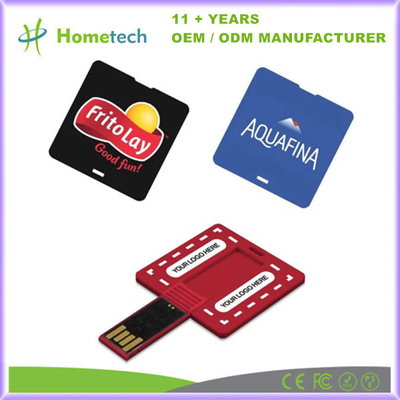 kopen Op maat gemaakte Square Creative Card USB Stick Flash Memory Card 32GB 16GB 8GB 4GB 2GB USB Pen online vervaardiging