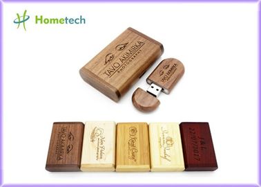 kopen Het Houten USB-flashstation van de fotografiegift, van het Bamboeusb van het Douaneembleem het Geheugenaandrijving online vervaardiging