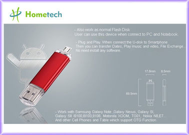 kopen 32GB de Flitsaandrijving van USB van de hoge snelheidsotg Mobiele Telefoon/Blauwe u-Schijf online vervaardiging