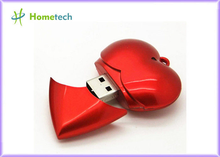 Plastic Rode van het de Flitsgeheugen van Hartusb het Apparaten Volledige Capaciteit van USB 1GB/2GB/4GB