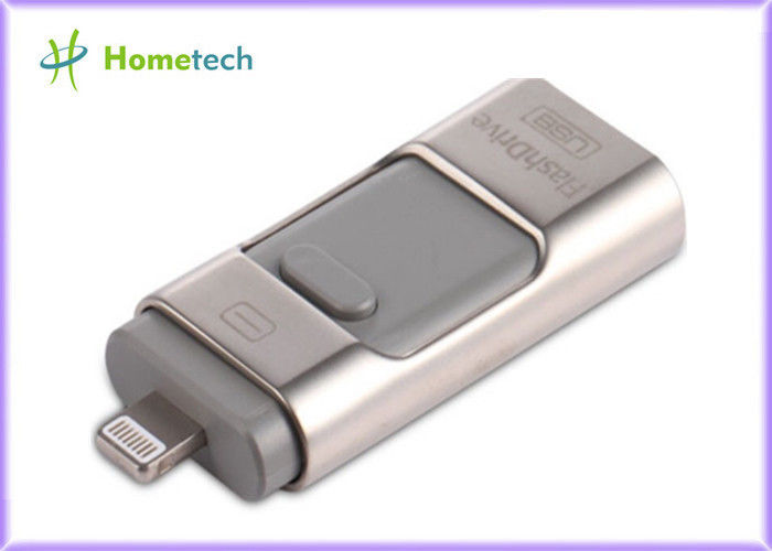 Gouden OTG-het Geheugenstok van het Telefoonmetaal 32GB USB voor IPhone/PC, 1 Jaargarantie