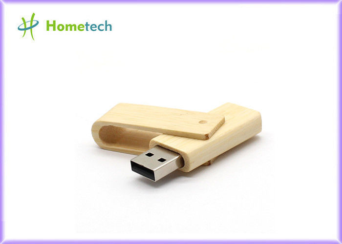 Het EMBLEEM paste Houten USB-flashstation 16MB/s-Lezingssnelheid 8GB/16GB aan