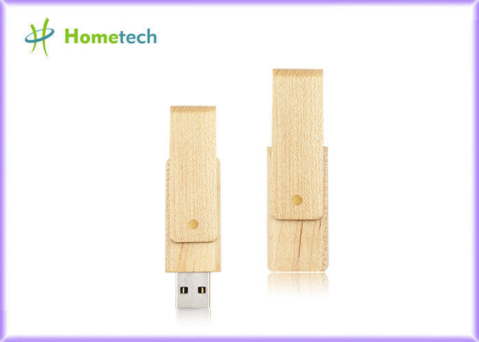 Het EMBLEEM paste Houten USB-flashstation 16MB/s-Lezingssnelheid 8GB/16GB aan
