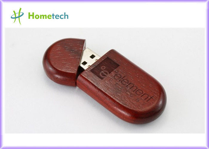 De Esdoorn Houten USB-flashstation van de bamboeokkernoot/van de penaandrijving usb de Gravureembleem van de schijflaser usb 2,0 &amp; 3,0 Flitsaandrijving