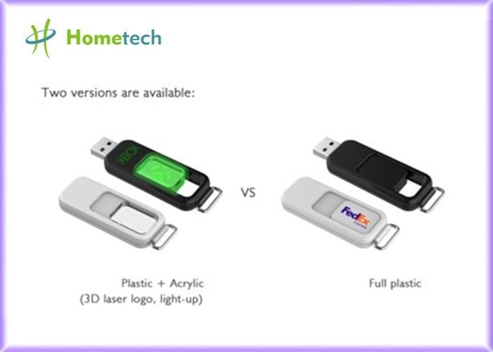 GLB-niet Type Plastic USB-flashstation Toshiba/Samsung-Heup met Acryl 3D binnen Laser