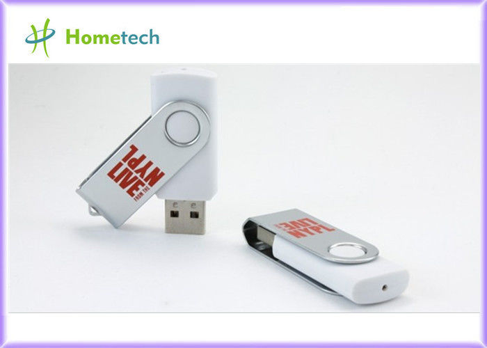 De promotiestok van USB van de Metaaldraai met Vrije Embleemdruk
