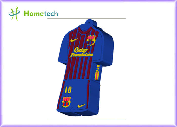 Aangepaste USB-van het het Polooverhemd van Geheugen2gb 4GB 8GB 16GB Barcelona Messi de Flitsaandrijving van USB