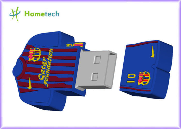 Aangepaste USB-van het het Polooverhemd van Geheugen2gb 4GB 8GB 16GB Barcelona Messi de Flitsaandrijving van USB