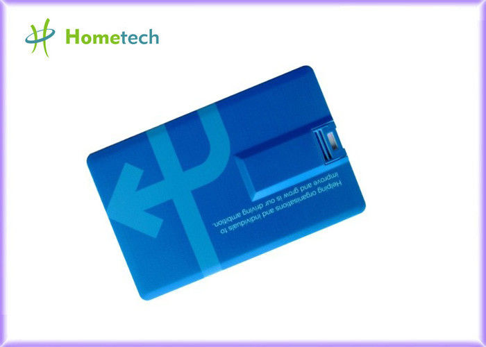 Blauwe BankCreditcard USB 2.0 Opslaggelegenheid, de Kaart van de Penaandrijving