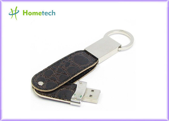 32GB de Flitsschijf Kort USB van leerusb 2.0 Stokken van de de Penaandrijving van het Flitsgeheugen