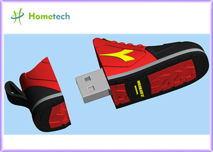 De sportschoenen vormen pvc-de douaneembleem van het USB-flashstation8gb flashgeheugen usb 4gb in Italië