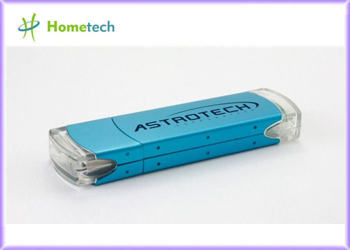 Echte de Flitsaandrijving van Capaciteits Plastic USB, de Flitsaandrijving van encryptie Blauwe USB