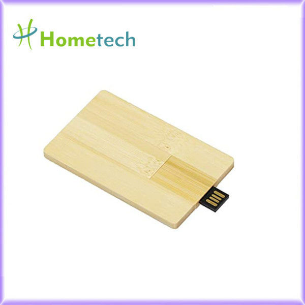 USB-flashstation van de het Bamboe het Houten Kaart van 8-16MB/S 32GB