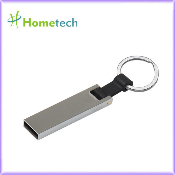 Hoge snelheids waterdicht USB-flashstation 64 GB-Duim128gb FCC 15MB/S het Geheugenstok van Metaalusb met Keyholder