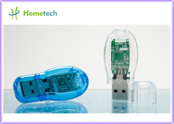 Vrije de Flitsaandrijving van steekproef transparante plastic USB voor giften met FCC, Ce, ROSH