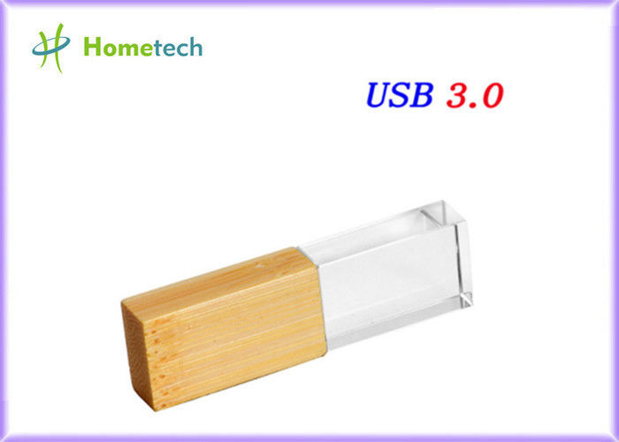 Gegevensopslag 3,0 Houten Crystal Usb Flash Drive 4GB 8GB 16GB 32GB 64GB 128GB