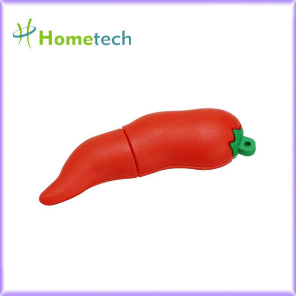 Chili Pepper Shaped-pvc 32GB USB Pen Drive For Promotion Gift