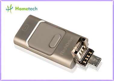 Mobiele Opslag 3 van Telefoonusb in 1 u-Schijf Multifunctionele OTG de Kaartlezer van Pendrive zowel voor iPhoneios & Samsung Android