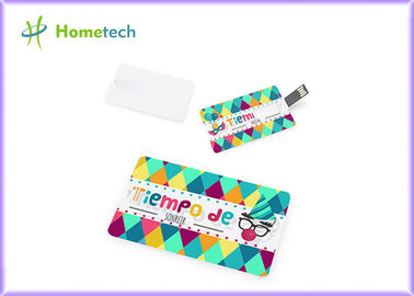 1GB 2GB de Opslaggelegenheid van Usb van de DouaneCreditcard Met de Druk van Embleem