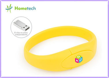 Gele de Flitsaandrijving 2-64G Usb 2.0 van Manchetpvc Usb de Aandrijving van het de Flitsgeheugen van Stokusb