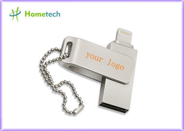 Het USB-flashstation van de hoge snelheids Mobiele Telefoon/OTG-USB-flashstations voor IPhone, Zilveren Kleur