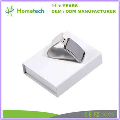 Bulk Promotie de Flitsdiskdrive 4GB 8GB 62mm*27*12mm van Leerusb