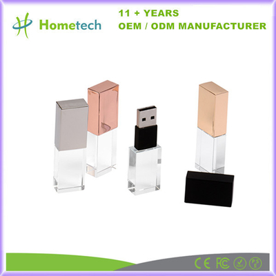 Fast Speed Glass Crystal USB Flash Drive 8 GB 16 GB 4 GB Transparante USB Flash Drive